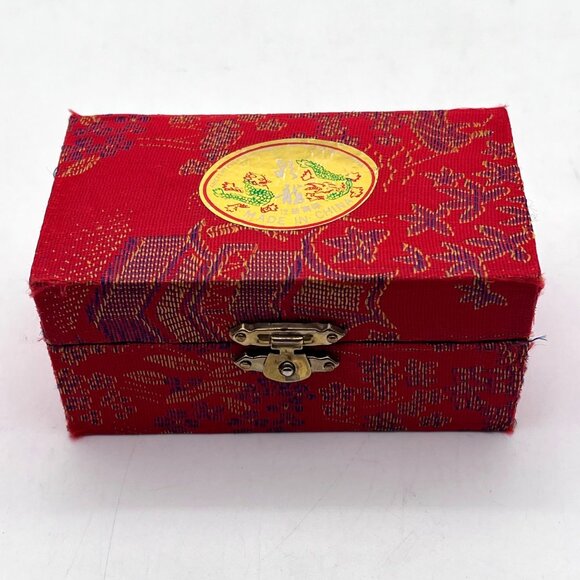 Ancient City Health Ball Factory Baoding China Meditation Chime In Red Silk Box - Picture 7 of 15